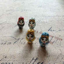 22mm 20pcs/pack "The Russian Dolls"China Ceramic Porcelain Bead Pendants Jewelry Beads Findings Accessories 2024 - buy cheap