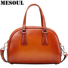 Bolsa de mão feminina luxuosa de couro genuíno, bolsa de ombro pequena, bolsa crossbody de marca da moda, bolsa tote de verão 2024 - compre barato