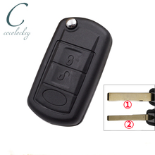 Cocolockey Folding Flip Remote Key Shell Fit for Land Rover Discovery 3 LR3 Flip Key for Range Rover Remote Car Key 2024 - buy cheap