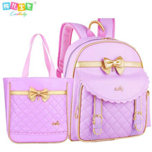 Hot pu leather disposable backpack bag girl 1-3-6 grade 6 and 12 years water proof children backpack girls school bag 2024 - buy cheap