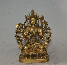 Elaborate Chinese Tibet Buddhism Brass Gilt 1000 arms tata Kwan-Yin Guan Yin buddha statue 2024 - buy cheap