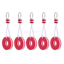 5 Pieces Yachting Boating Kayak Floating Key Chain Key Ring - Buoy Shape Red 2024 - buy cheap