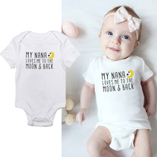 DERMSPE 2019 Babys Jumpsuits Summer Newborn Baby My Nana Clothes 0-24M Infant Boy Girls Romper Hot Clothes Jumpsuit 2024 - buy cheap