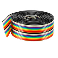 Uxcell Rainbow Color 1.27mm Pitch 40P 26P 20P Jumper Wire Ribbon Cable Breadboard DIY Ribbon Flat Cable 1.3mm Dia 3m 5m Long 2024 - buy cheap