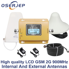 Pantalla LCD GSM 900Mhz UMTS 2G/3 gmóvil, repetidor de señal de teléfono móvil, amplificador de 900MHz + LPDA/antena de techo 2024 - compra barato