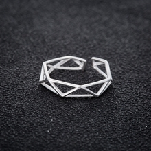 Женское Обручальное Кольцо Shuangshuo, винтажное геометрическое регулируемое кольцо из полигона, модные ювелирные изделия 2024 - купить недорого