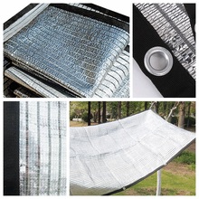 Red de sombreado de papel de aluminio, sombrilla Anti-UV reflejada para jardín, bloqueador solar para coche al aire libre, plantas, redes de protección solar a rayas 2024 - compra barato