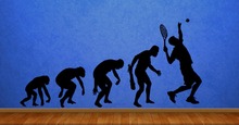 Evolution Tennis Wall Sticker Window Sports Name Posters Vinyl Wall Decals Home Decoration Decor Mural Tennis Car Decal 2024 - buy cheap