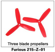 Оригинальные запасные части Walkera Furious 250, 1 пара пропеллеров Furious 215-Z-01 с 3 лезвиями для Furious 215 FPV Racing Drone 2024 - купить недорого