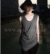 Korean Version Summer Men New Personality Nightclub Multi-fold Hem Vest Singer Costumes Tops Tide Vest Plus Size Clothing 2024 - buy cheap