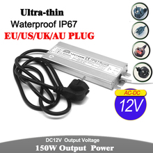 Waterproof IP67 Power Supply DC12V DC24V 60W 72W 100W 120W 150W Lighting Transformers Outdoor Power Adapter AU US EU UK PLUG 2024 - buy cheap