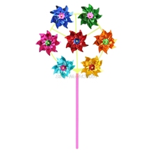 Colorful DIY Sequins Windmill Wind Spinner Home Garden Yard Decoration Kids Toys Dropshipping 2024 - buy cheap