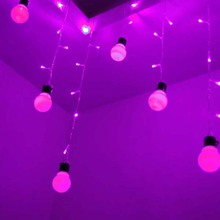 1.5x0.5M Outdoor lighting 48 Beads 10pcs 5cm Big Ball LED String Starry Christmas Fairy Icicle Lights Rope patio Decor 2024 - buy cheap