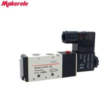 1/4" 2 Position 5 Port AirTAC Air Solenoid Valves 4V210-08 Pneumatic Control Valve 110V 220V 24V Makerele 2024 - buy cheap