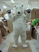 Urso polar mascote traje fantasia vestido adulto tamanho 2024 - compre barato
