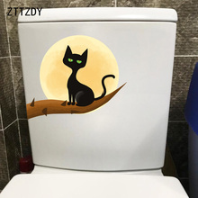 ZTTZDY 25*19.3CM Cat Wall BedRoom Home Decoration Toilet Sticker Decal T3-0161 2024 - buy cheap