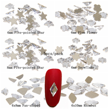 5 piezas de diamantes de imitación de cristal de estrás de cristal brillante de respaldo dorado muchos estilos para uñas 3D arte mochila DIY decoraciones de diseño 2024 - compra barato