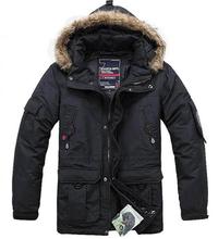 2014 winter Men's down coat Fashion casual warm jacket medium-long plus size clothing thickening Free Shipping M#J001 2022 - купить недорого