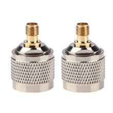 2pcs N Male to SMA Female Connector RF Coax Coaxial Adapter Straight Type Copper Gilt for Cell Phone Mobile Signal Booster 2024 - buy cheap