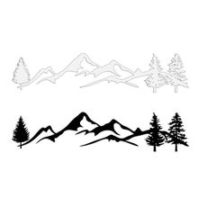 For SUV RV Camper Offroad 1pc 100cm Black/White Tree Mountain Car Decor PET Reflective Forest Car Sticker Decal 2024 - buy cheap