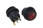 Interruptor elétrico à prova d'água para carros, luz verde, vermelho, azul, amarelo, 3 pinos, 12v, 220v, 1 peça - especificações Interruptor elétrico à prova d'água para carros, luz verde, vermelho, azul, amarelo, 3 pinos, 12v, 220v, 1 peça - especificações