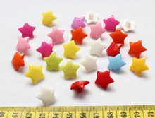 1000pcs Rainbow Star Colorful Children Plastic Sewing Sew On Buttons Shank Set 16mm kawaii shiny star 2024 - buy cheap
