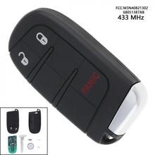 Mando a distancia sin llave para Dodge, transmisor de 433MHz, 3 botones, sin cortar, Fobik, M3N40821302, 68051387AB 2024 - compra barato