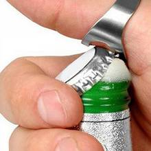 Креативная Мода Универсальный палец из нержавеющей стали кольцо-форма открывалка для бутылок пива 2024 - купить недорого