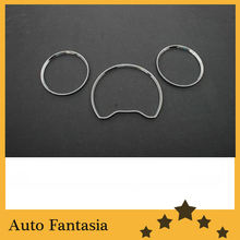 Chrome trim strips chrome dash board gauge ring set-for Mercedes Benz W210 95-99 E Class- free shipping 2024 - buy cheap