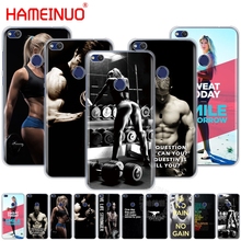 fitness BodyBuilding motivation man girls Cover phone Case for huawei Ascend P7 P8 P9 P10 P20 lite plus pro G9 G8 G7 2017 2024 - buy cheap