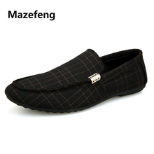 Mazefeng 2018 модная весенняя мужская повседневная обувь, мужские лоферы, обувь в британском стиле, мужская обувь на плоской подошве, слипоны, дышащие 2024 - купить недорого