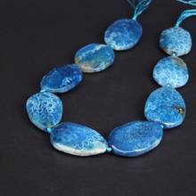 Approx9PCS/strand Natural Blue Ocean Chrysanthemum Stone Faceted Slab Nugget Loose Beads,Raw Coral Jades Slice Pendants Jewelry 2024 - buy cheap