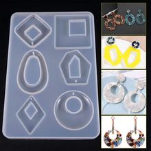 Silicone Acrylic Earring Necklace Pendant Mold Resin Casting Mold Jewelry Making 2024 - buy cheap