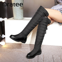 Women Boots Non-slip Waterproof Winter Long Snow Boots Women Platform Winter Shoes with Thick Fur Botas Mujer Thigh High Boots 2024 - buy cheap