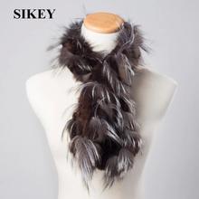 Genuine Knitted Women rabbit fur  Fox Fur Scarf Scarves Wrap Neck Warmer Shawl Stole 2024 - buy cheap