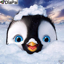 Diafai pintura diamante 5d diy 100% completo quadrado/redondo broca "desenho pinguim" bordado ponto cruz decoração 3d a24491 2024 - compre barato