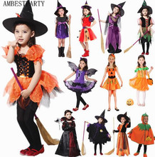 Hot 2017 New Halloween Christmas Gift Pirate Witch Superhero Costumes Girls Party Cosplay Costume Children Clothes AMBESTPARTY 2024 - buy cheap