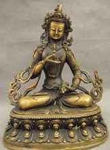 USPS a USA S1278 9 "Tibet bronce budismo Vajra Dorje Vajradhara diosa estatua de asiento de Buda 2024 - compra barato
