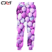 CJLM Модные мужские спортивные штаны 3D медицина сахар Смешные уличные Мужские штаны с принтом всего тела оверсайз 2024 - купить недорого