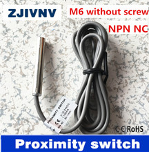 Interruptor de indutância, melhor qualidade, ce, ip67, tipo m6, npn nc, dc, 3 fios, sensor de proximidade, indutância, sem parafuso