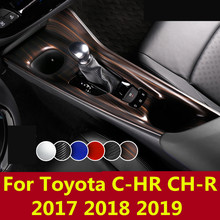 Stickers Cover Trim Strip For Car Control Gear Shift Panel Stickers Interior decoration For Toyota C-HR CH-R 2017 2018 2019 2024 - buy cheap