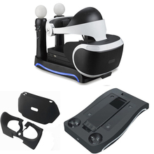 Suporte de silicone para psvr/ps4, estação de carregamento para movimento, com capa de silicone 2024 - compre barato