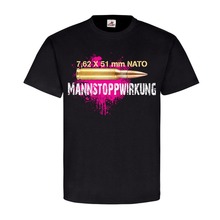 Camiseta de moda de verano para hombre, 2019, 7,62mm, 51mm, mannstopwirkung, NATO Munition Patrone, 308, 7,62, Bundeswehr 2024 - compra barato