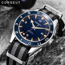 Corgeut Luxury Brand Sapphire Military Ceramic Bezel Mechanical Watch Men Automatic 10ATM Swim Sport Clock Leather Wristwatches 2024 - buy cheap