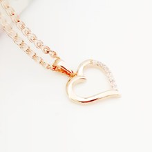 Heart Shape Women Pendant  585 Rose Gold Color  Jewelry Trendy Cubic Zircon Women Necklace Pendants 2024 - buy cheap