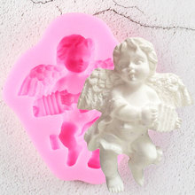 3D Craft Angel Soap Silicone Molds Resin Clay Candle Mold DIY Party Cake Decorating Tools 3D Candy Chocolate Gumpaste Mould 2024 - buy cheap