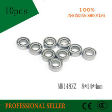 free shipping 10pcs radial ball bearing MR148ZZ 8*14*4 8x14x4mm metal shield MR148 Z BR148ZZ L1480ZZ ball bearing ABEC-5 2024 - buy cheap