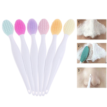 Silicone Blackhead Nose Cleaning Skin Care Remover Tool Washing Makeup Brush Eyelash Wash Brush Nose Blackhead Cleaner Brush 2024 - buy cheap