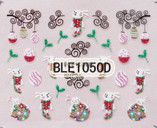 2PCS BLE1050D Nail Art Cute Cartoon Easter Sticker Nail Art Sticker 2024 - buy cheap