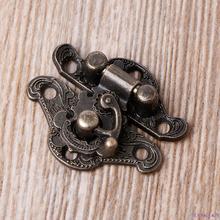 Vintage Zinc Alloy Latch Hasp Pad Chest Lock Plate For Wood Jewelry Box Cabinet 2024 - buy cheap